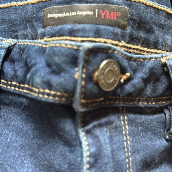 YMI high rise skinnny jeans dark‎ wash five pocket - Picture 7 of 10